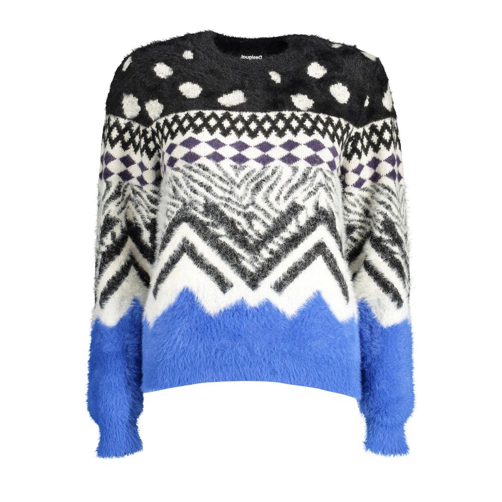 Desigual Black Polyester Sweater - Bold and Unique Style