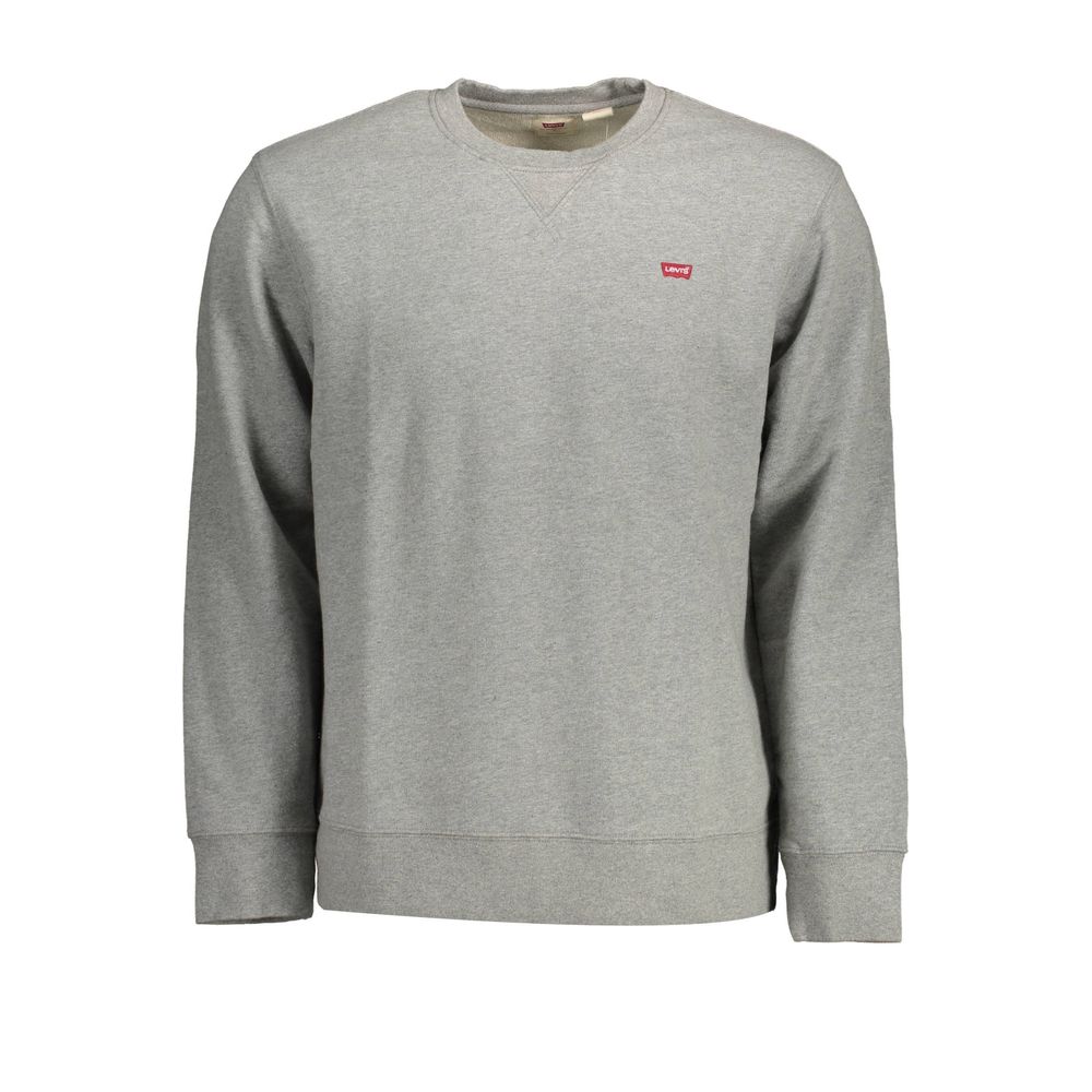 Levi's Gray Cotton Sweater - Classic Comfort and Style