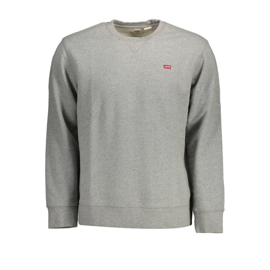 Levi's Gray Cotton Sweater - Classic Comfort and Style