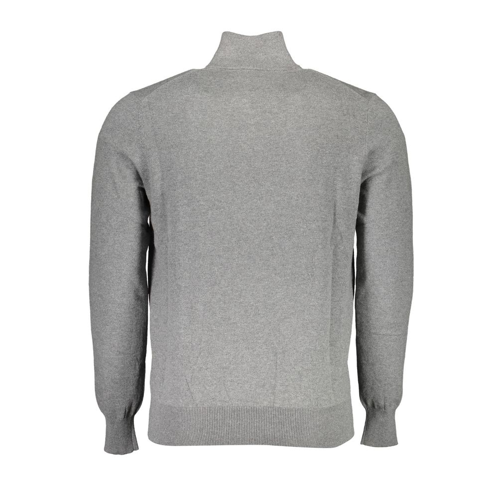 North Sails Gray Cotton Sweater - Sustainable Comfort with Style