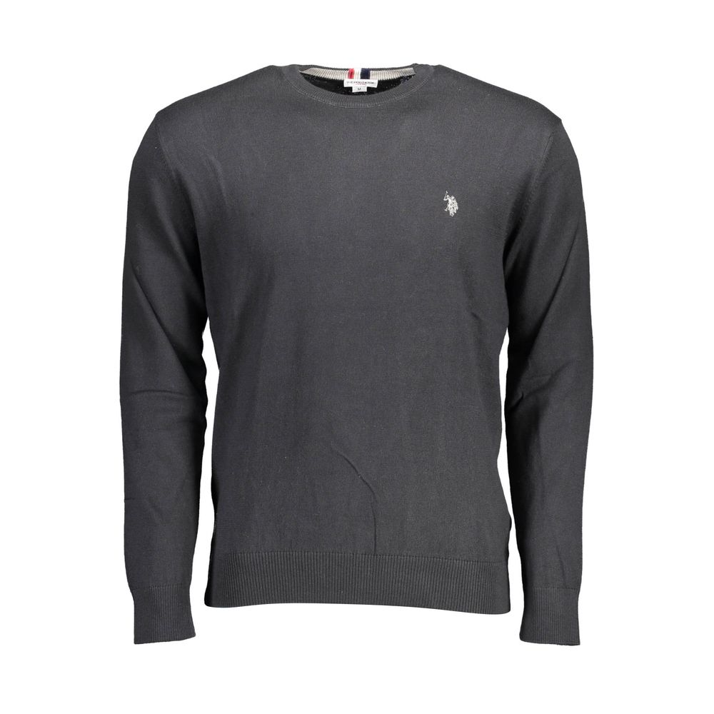 U.S. Polo Assn. Black Cotton Sweater for Effortless Style