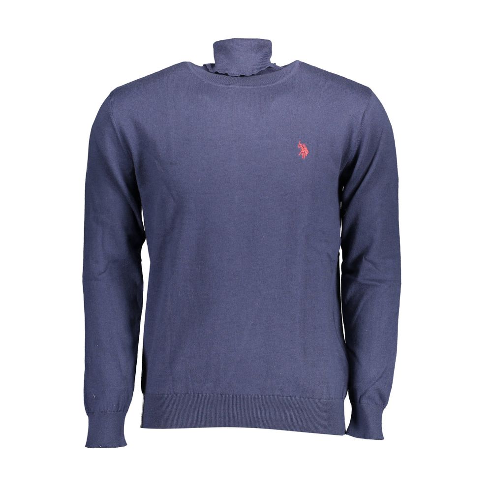 U.S. Polo Assn. Blue Cotton Turtleneck Sweater