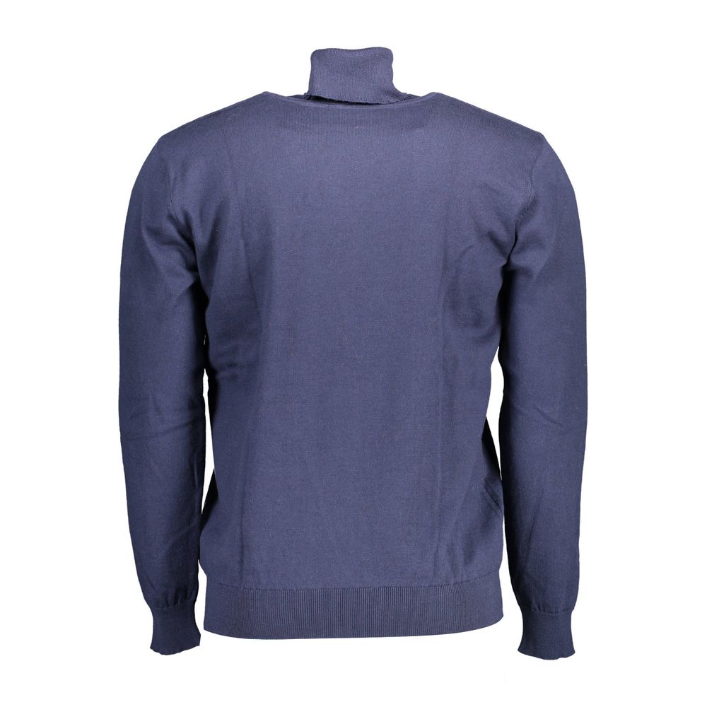 U.S. Polo Assn. Blue Cotton Turtleneck Sweater