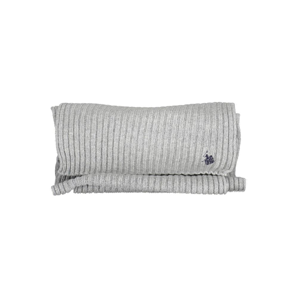 U.S. Polo Assn. Gray Wool Scarf