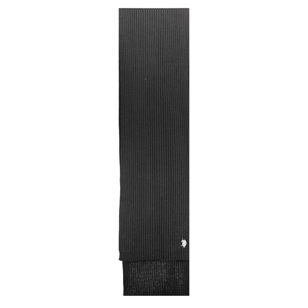U.S. Polo Assn. Black Wool Scarf