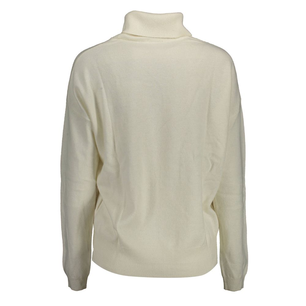 U.S. Polo Assn. White Wool Turtleneck Sweater