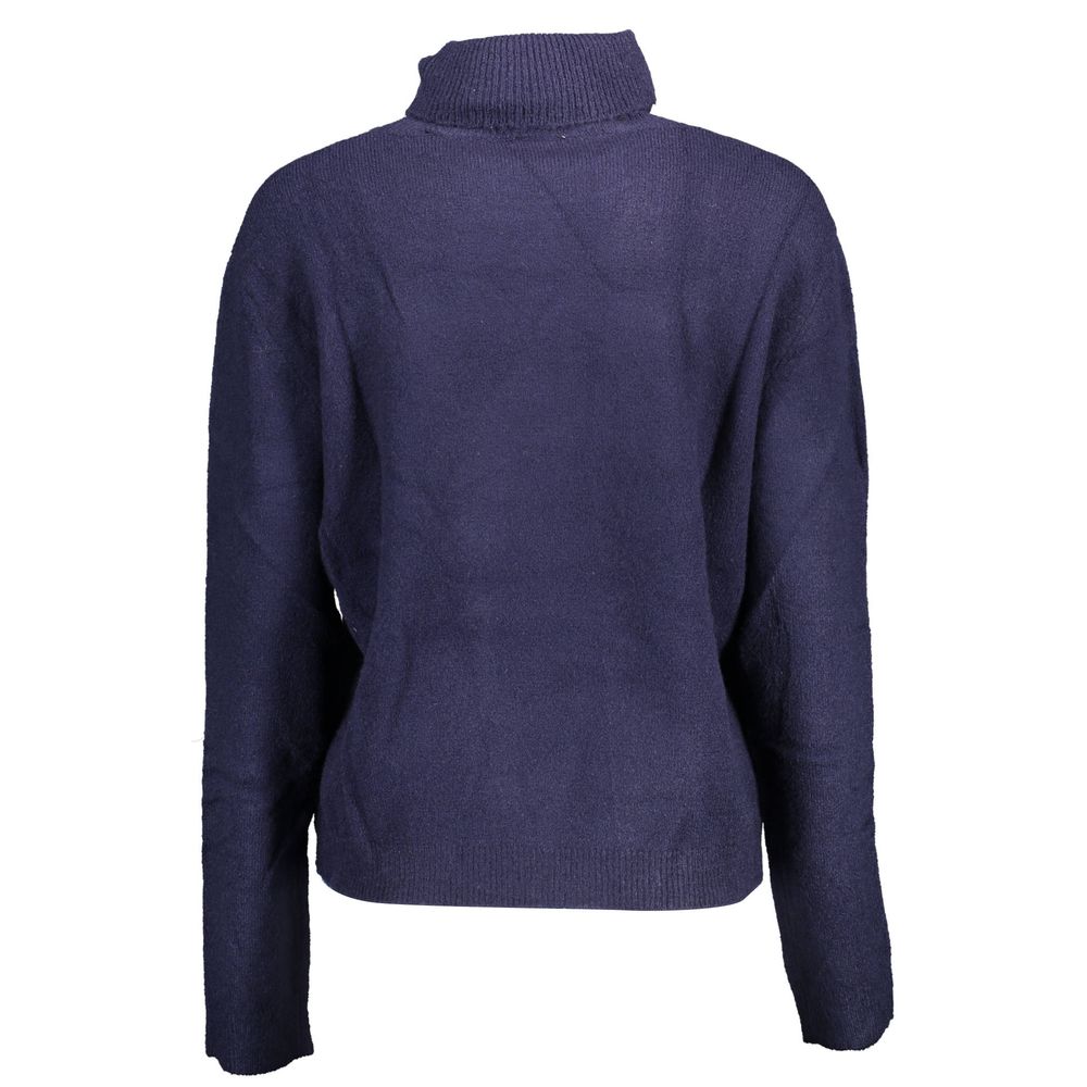 U.S. POLO ASSN. Blue Nylon Turtleneck Sweater