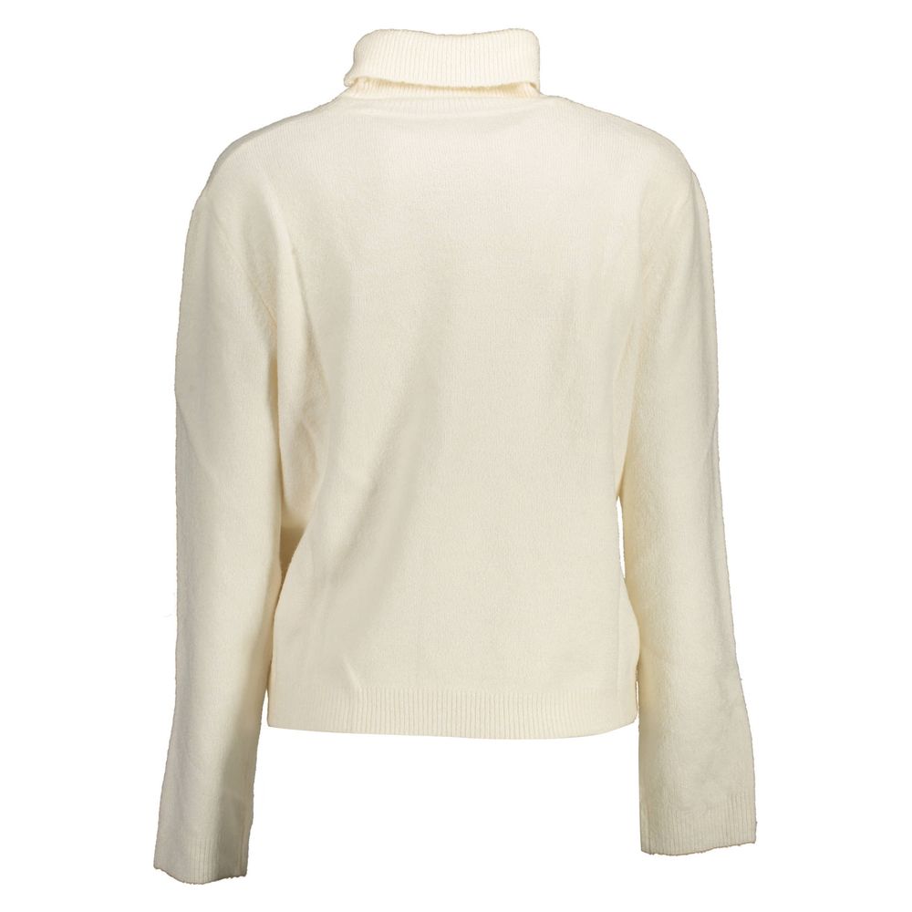 U.S. Polo Assn. White Nylon Turtleneck Sweater