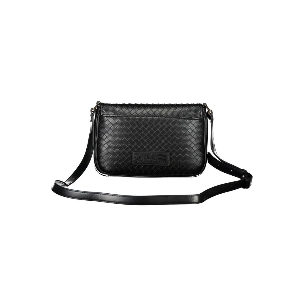 La Martina Black Leather Effect Handbag