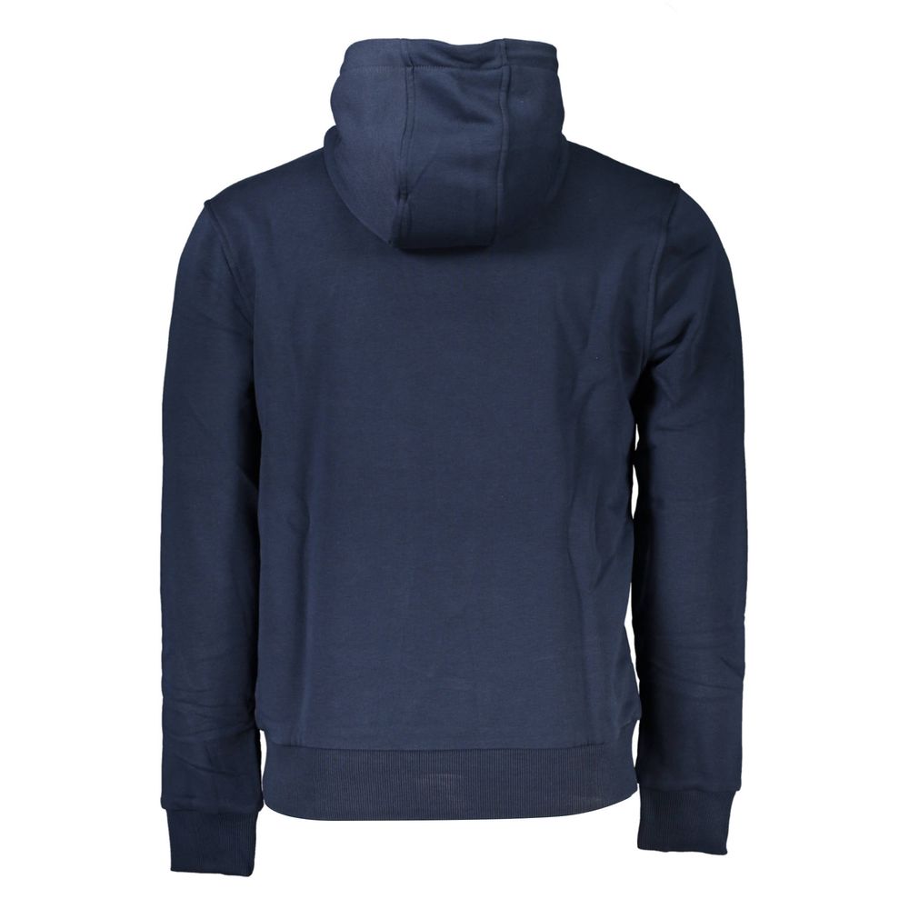 Cavalli Class Blue Cotton Hoodie Sweater