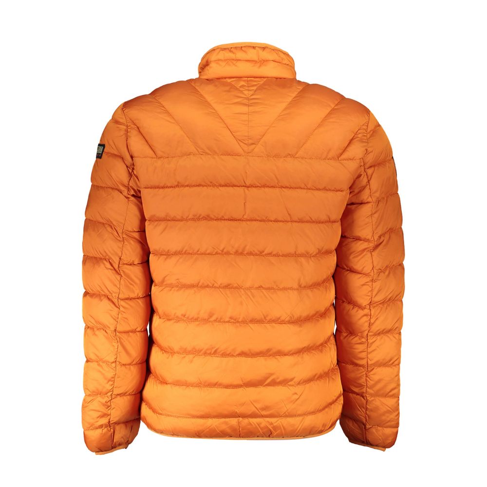 Napapijri Orange Polyamide Jacket: Urban Adventure Essential