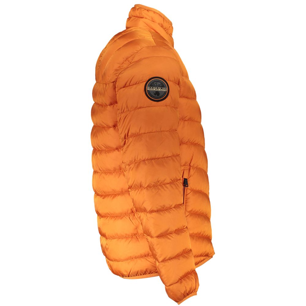 Napapijri Orange Polyamide Jacket: Urban Adventure Essential