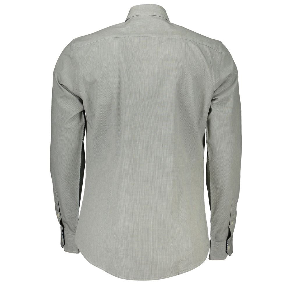 Harmont & Blaine Green Cotton Shirt - Long Sleeve Luxury