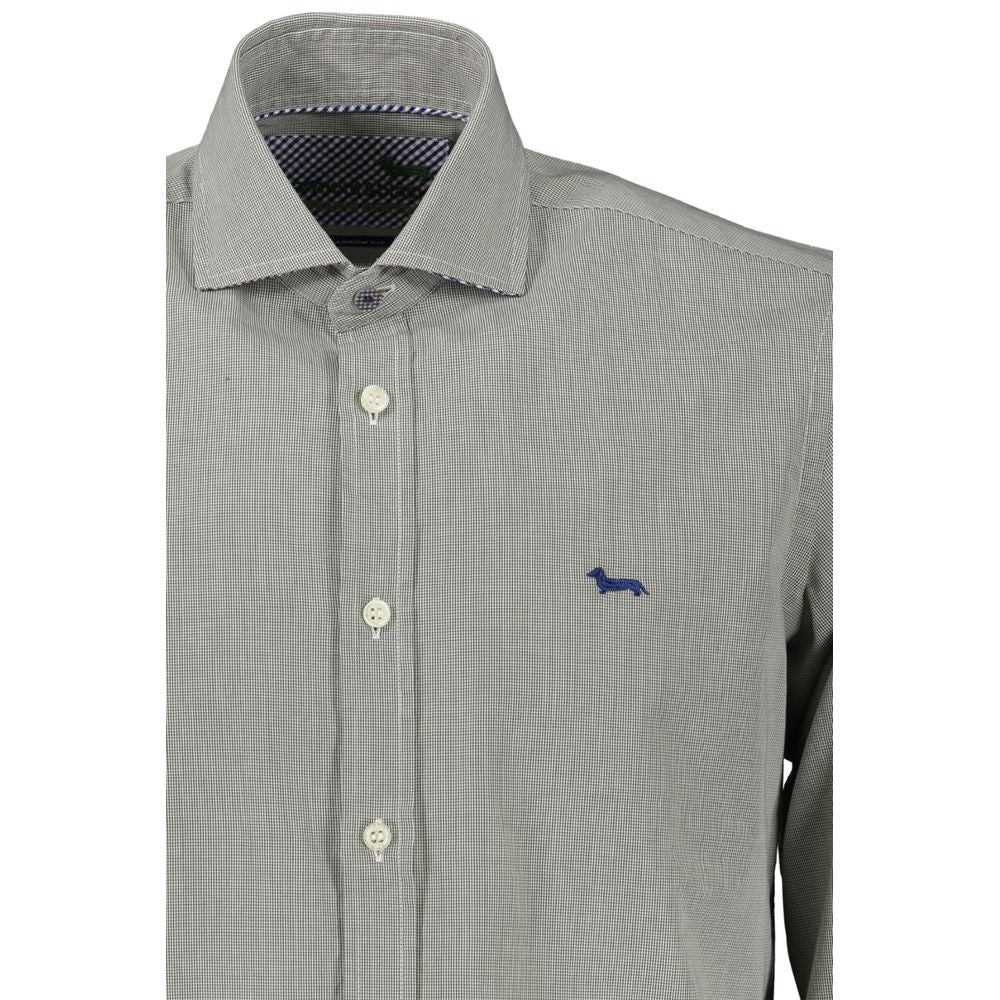 Harmont & Blaine Green Cotton Shirt - Long Sleeve Luxury