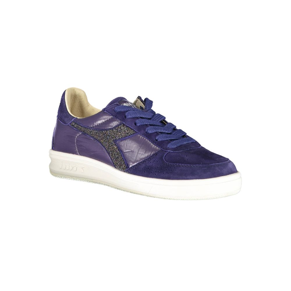 Diadora Blue Fabric Sneaker: Elegance Meets Performance