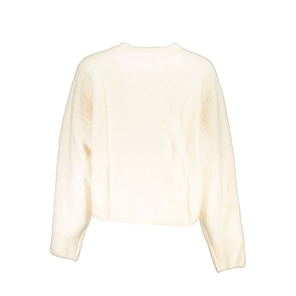 Desigual White Fabric Sweater - Embrace Your Unique Style