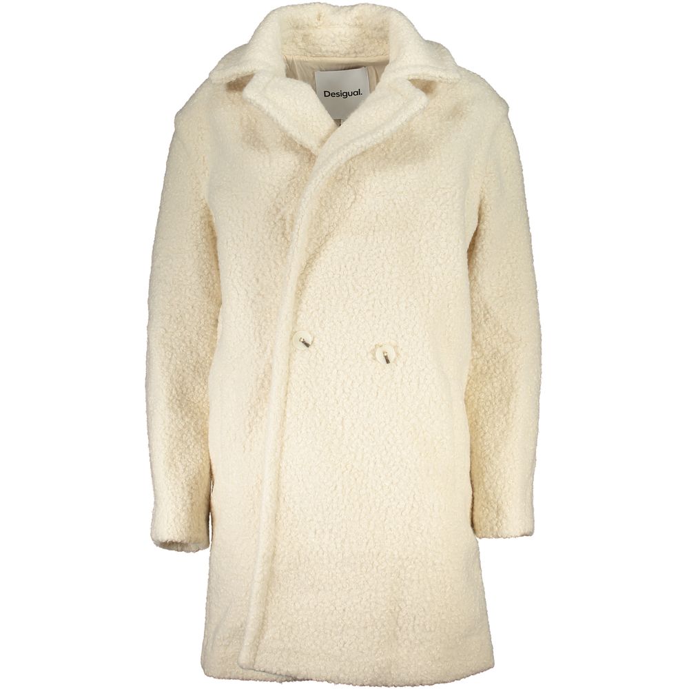 Desigual White Coat: A Statement of Bold Elegance