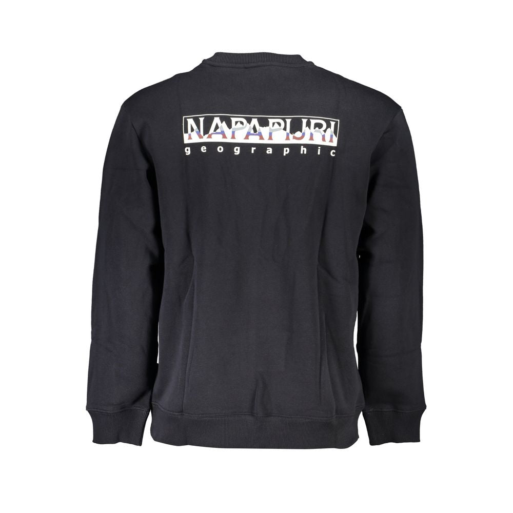 Napapijri Black Cotton Sweater - Adventure-Ready Style