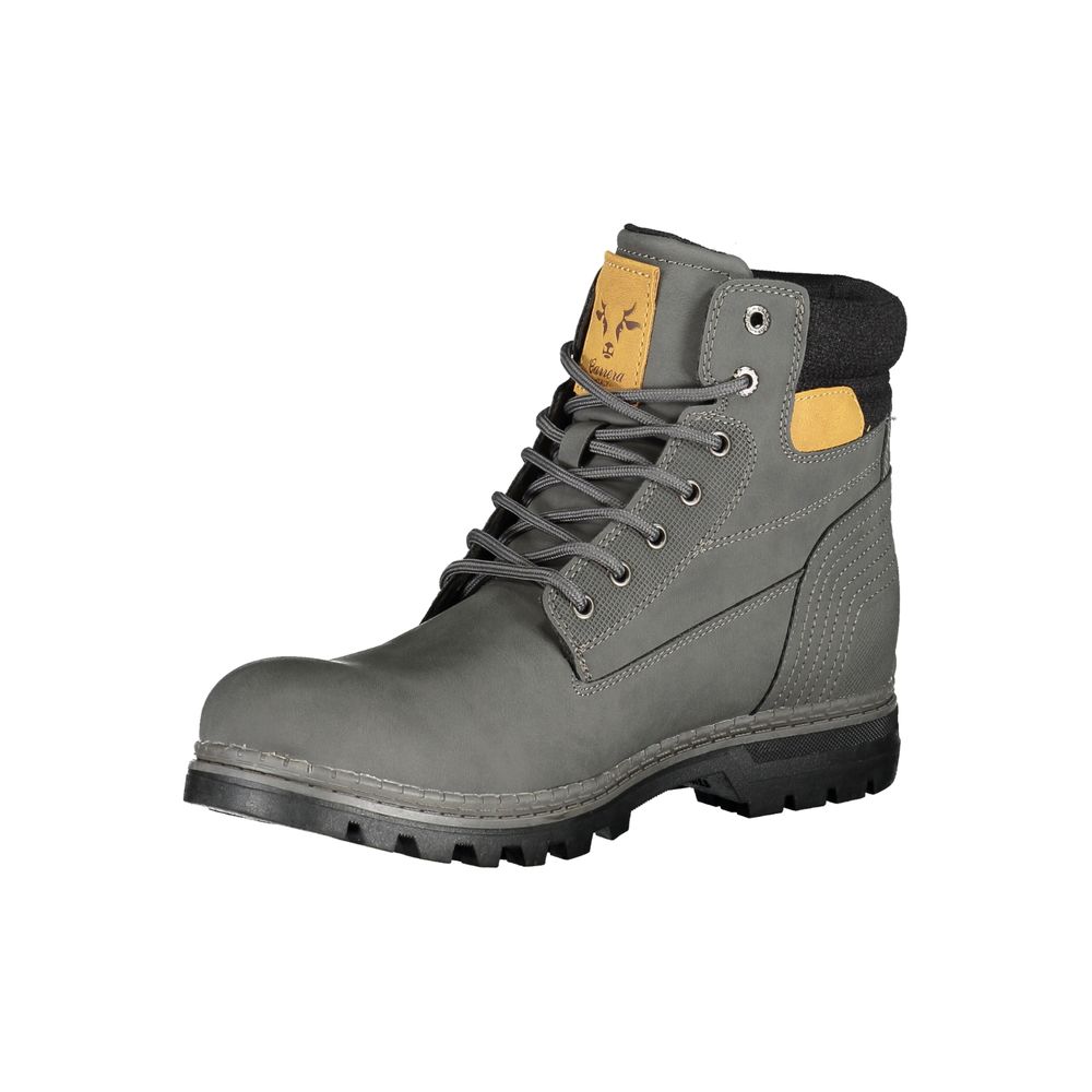 Carrera Gray Polyester Boot with Laces