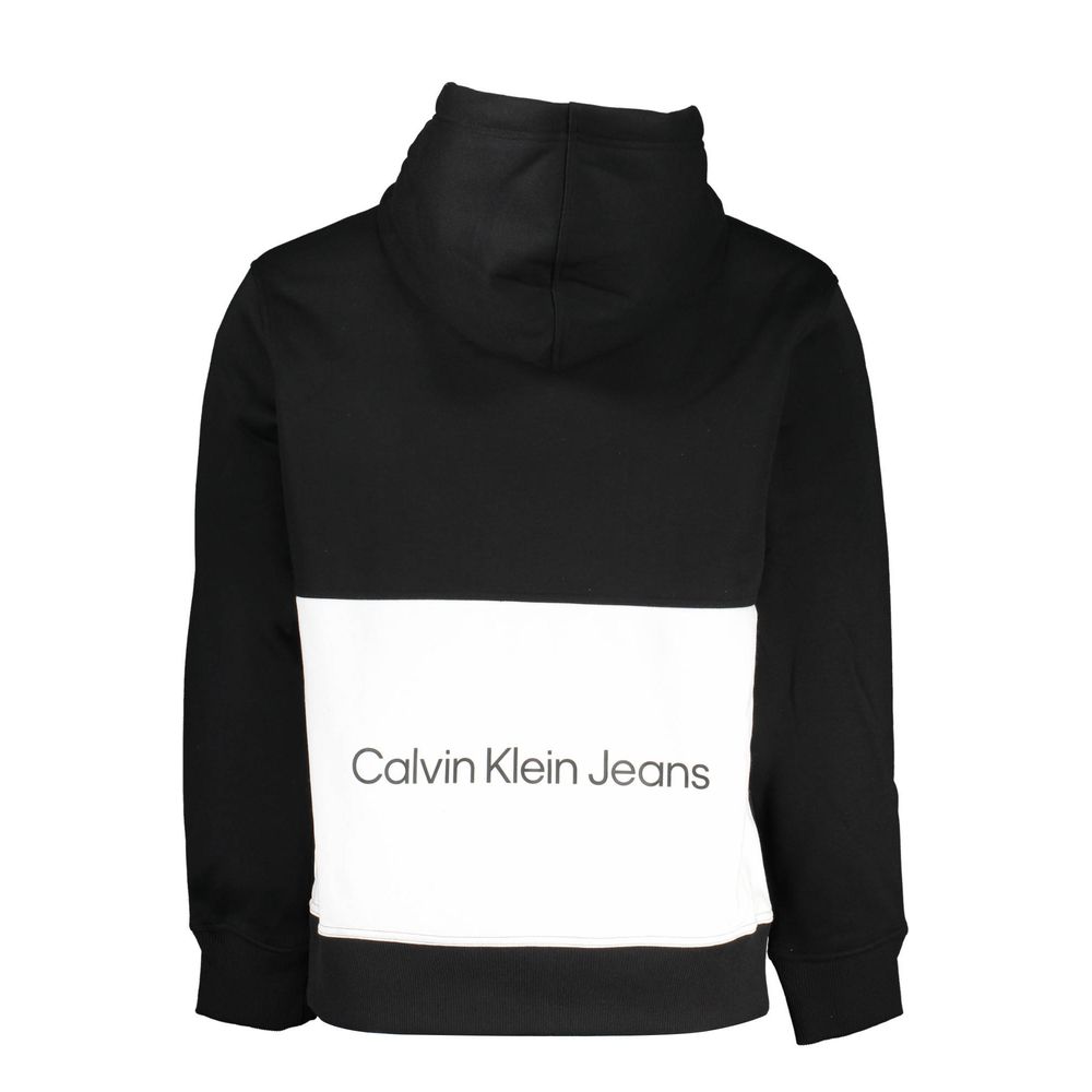 Calvin Klein Black Polyester Hoodie Sweater