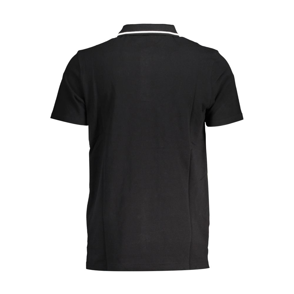 Fila Black Cotton Polo Shirt - Classic Style Meets Modern Comfort