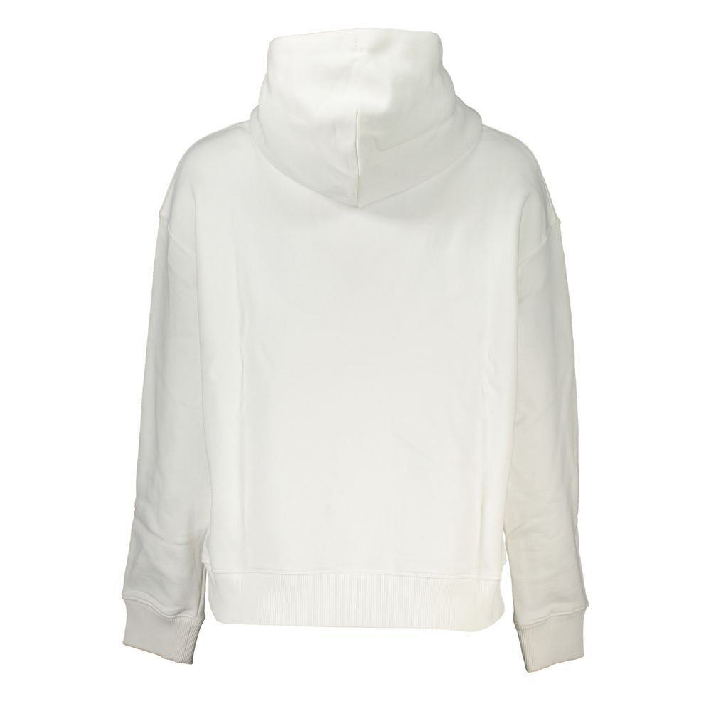 Tommy Hilfiger White Cotton Sweater with Hood