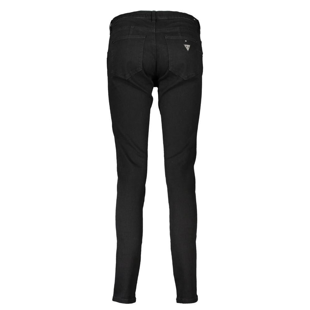 Guess Jeans Black Cotton Skinny Jeans