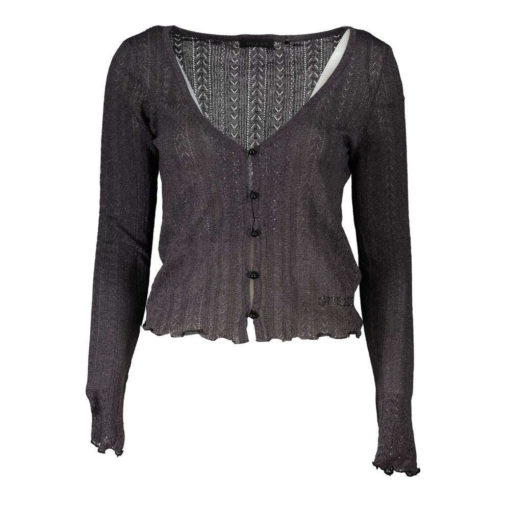 Guess Jeans Gray Viscose Cardigan for Women