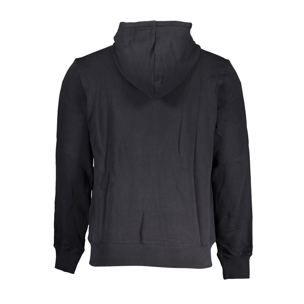 Napapijri Black Cotton Sweater with Hood