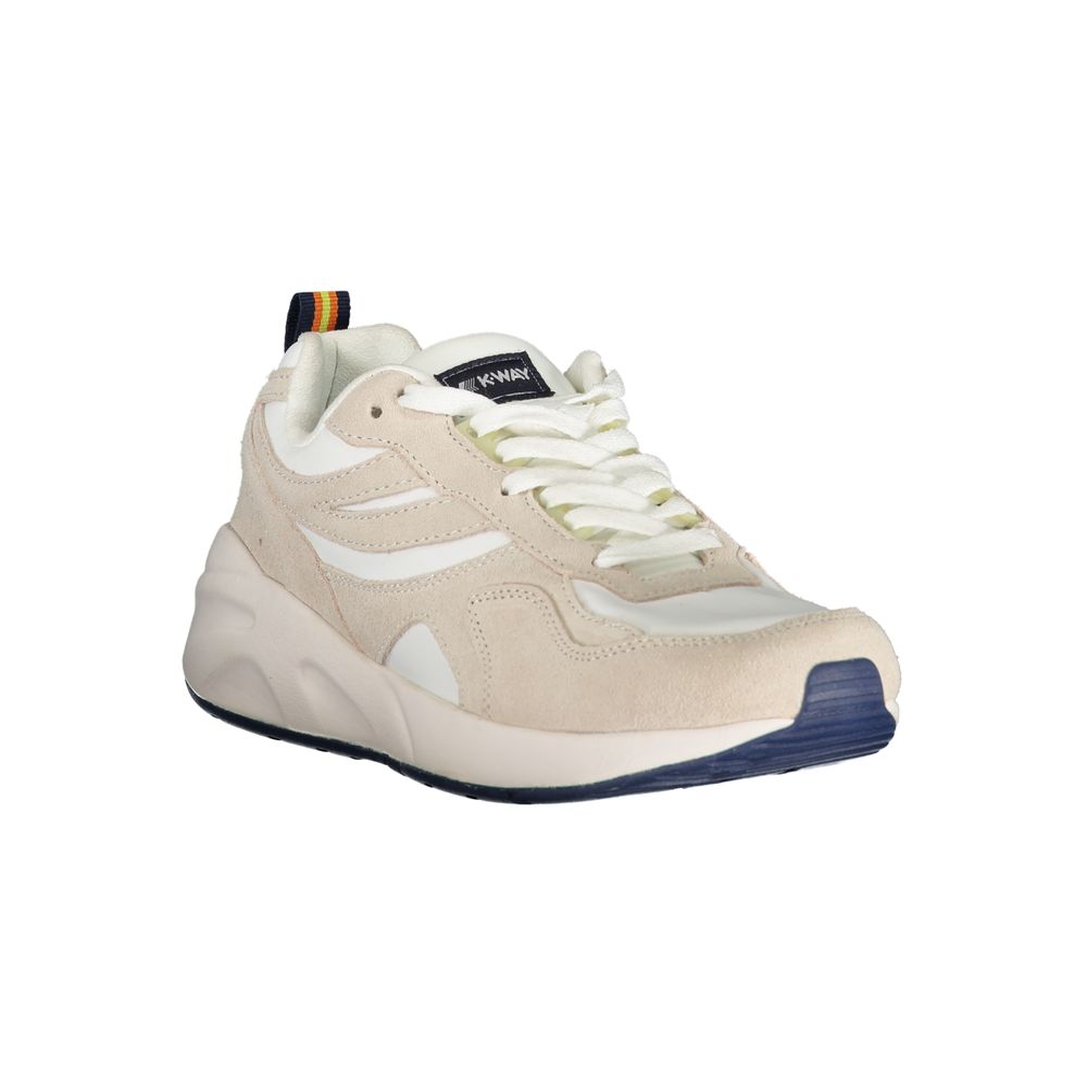K-Way Beige Nylon Sneakers: Stylish Sports Footwear