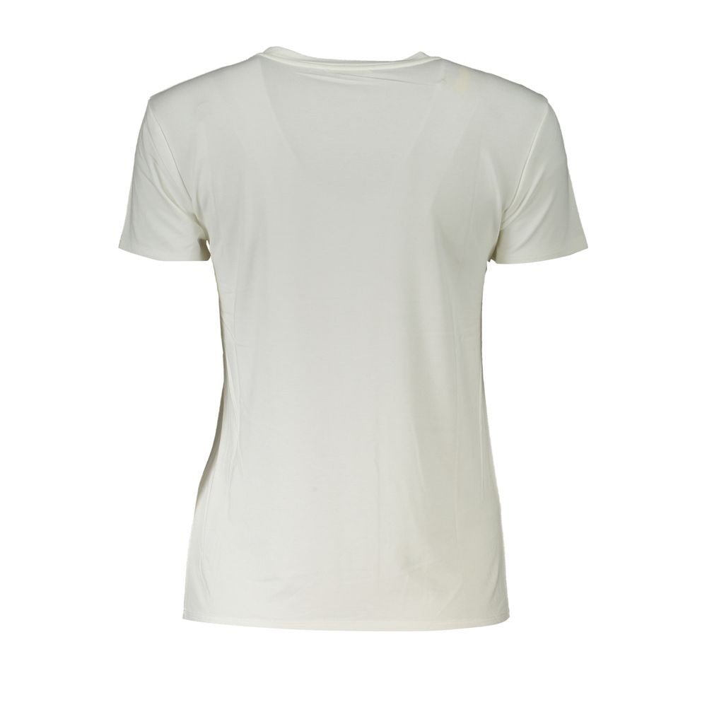 Patrizia Pepe White Elastane Short Sleeve T-Shirt
