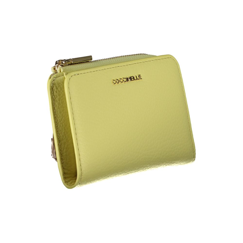 Coccinelle Yellow Leather Wallet - A Touch of Italian Elegance