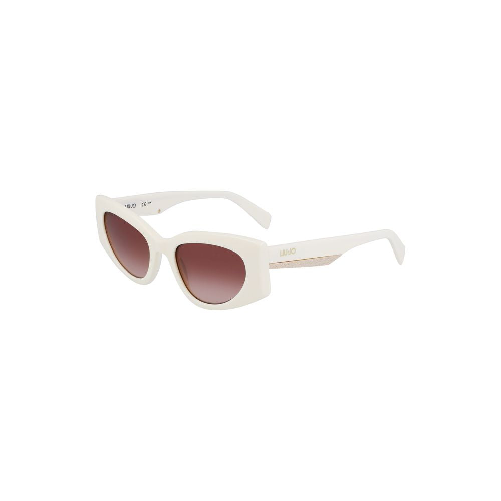 Liu Jo Designer White Acetate Sunglasses