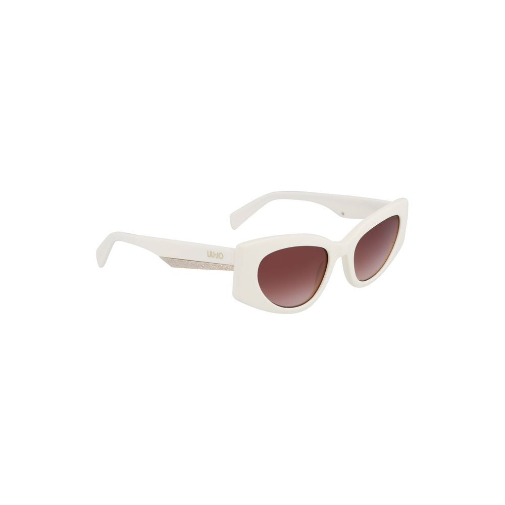 Liu Jo Designer White Acetate Sunglasses
