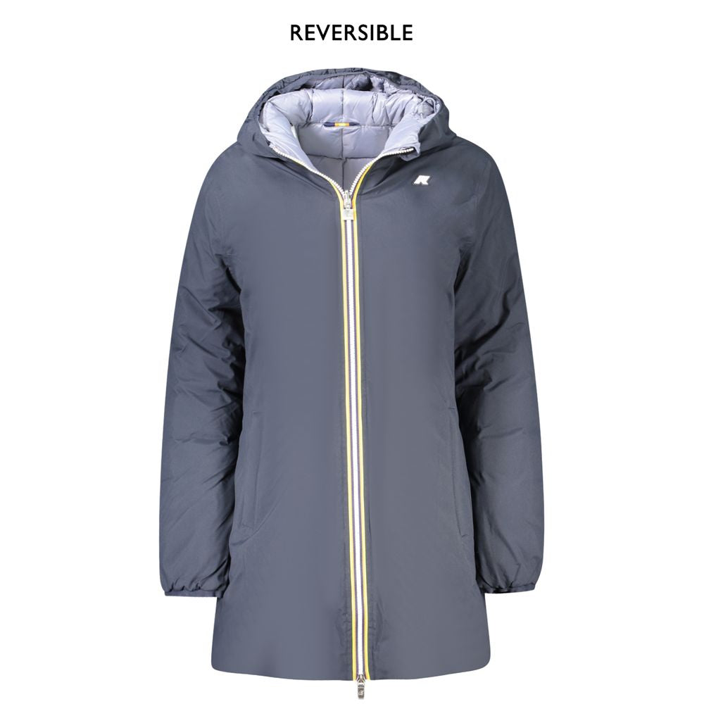 K-Way Reversible Long Jacket - Blue/Grey