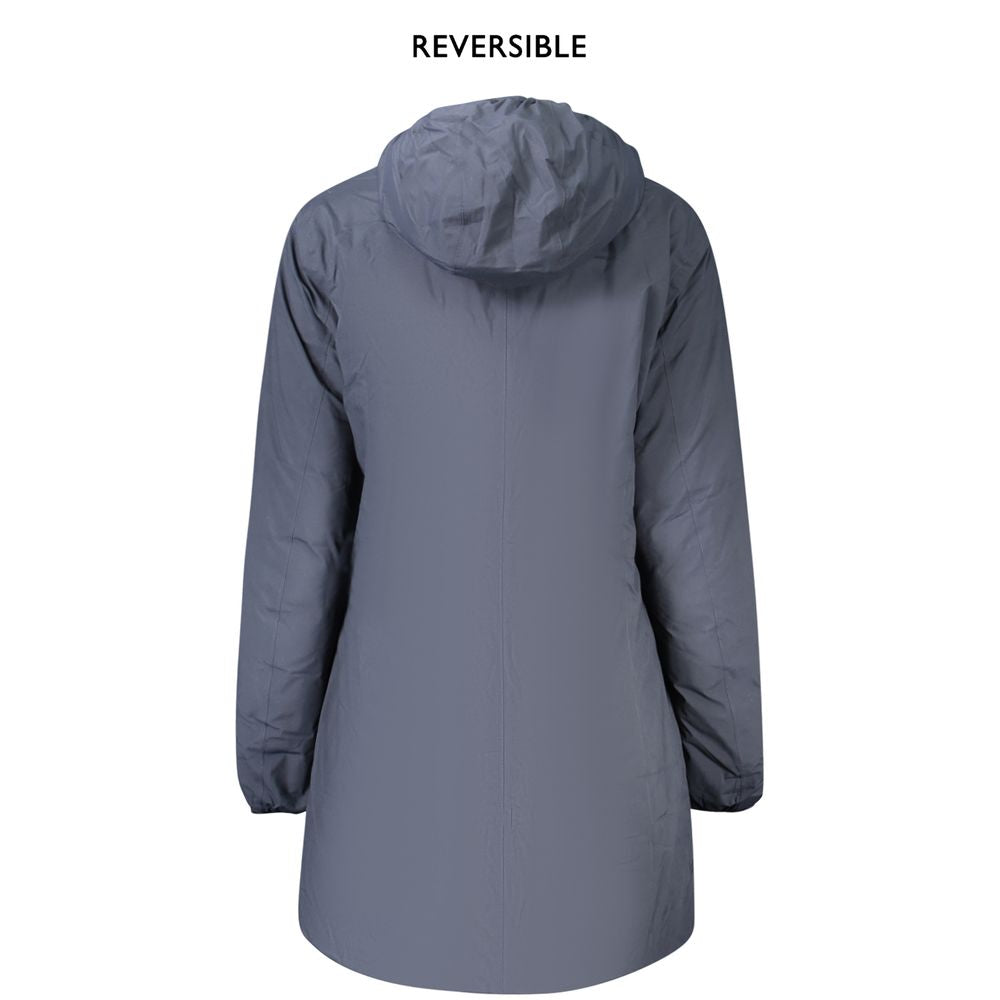K-Way Reversible Long Jacket - Blue/Grey