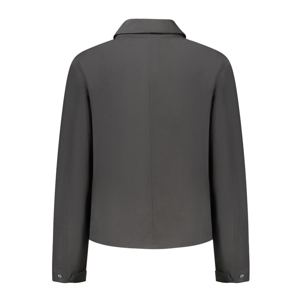 K-Way Black Polyester Long Sleeve Jacket