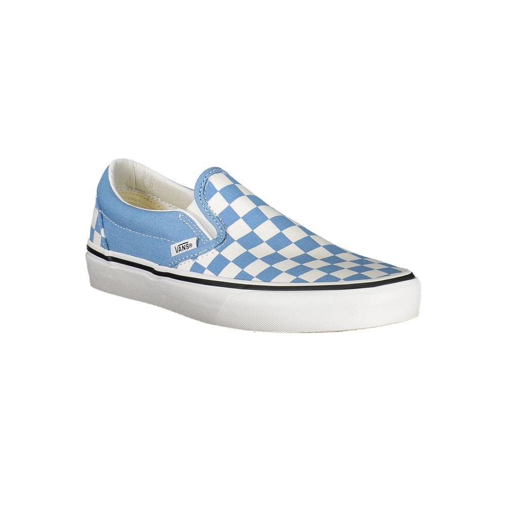 Vans Blue Polyester Classic Slip-On Sneakers