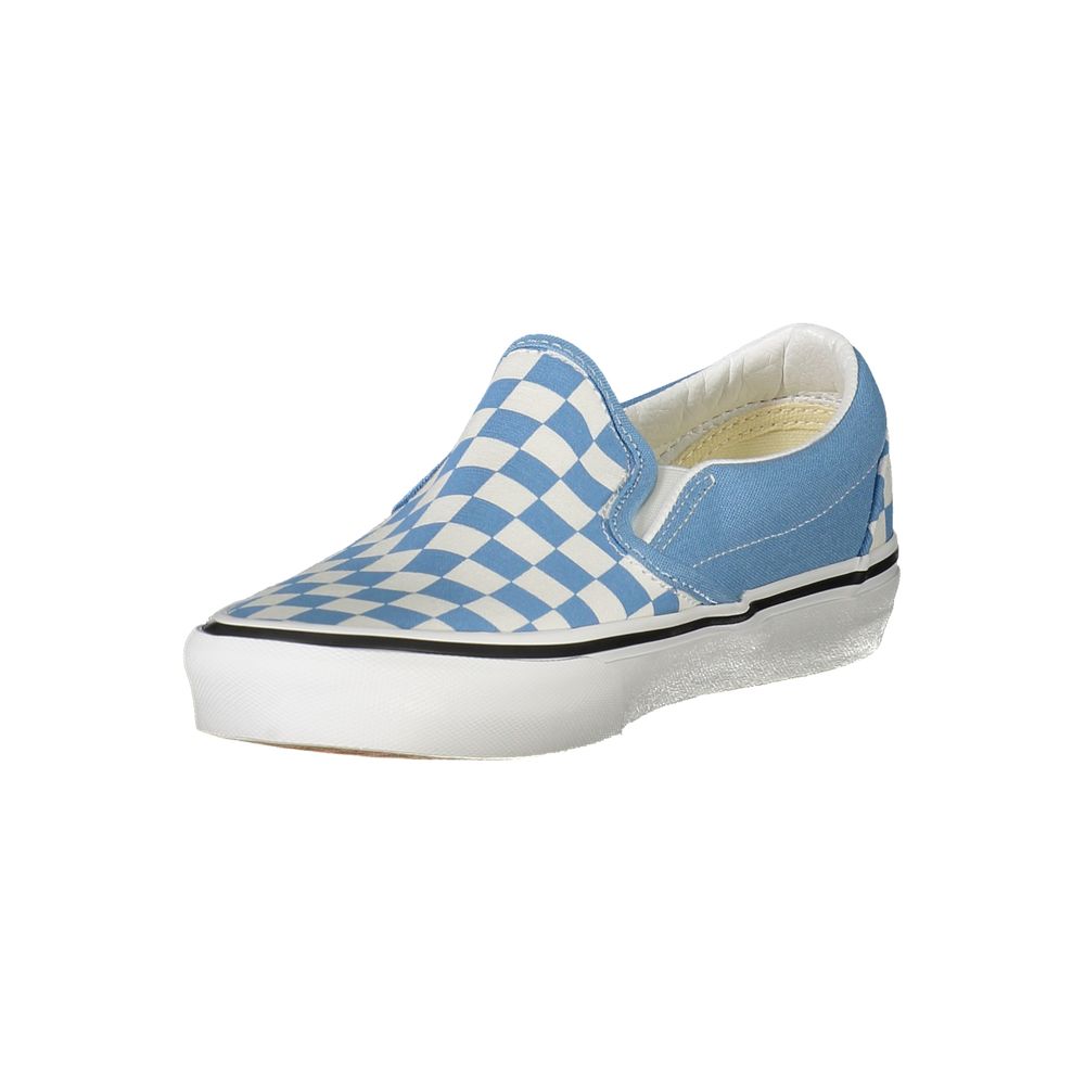 Vans Blue Polyester Classic Slip-On Sneakers