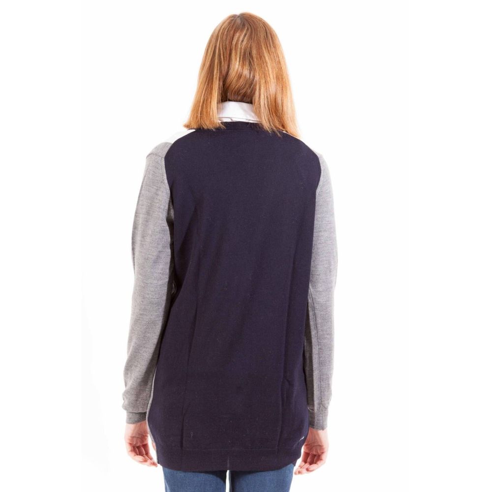 Gant Gray Wool Sweater - Long Sleeve Cardigan