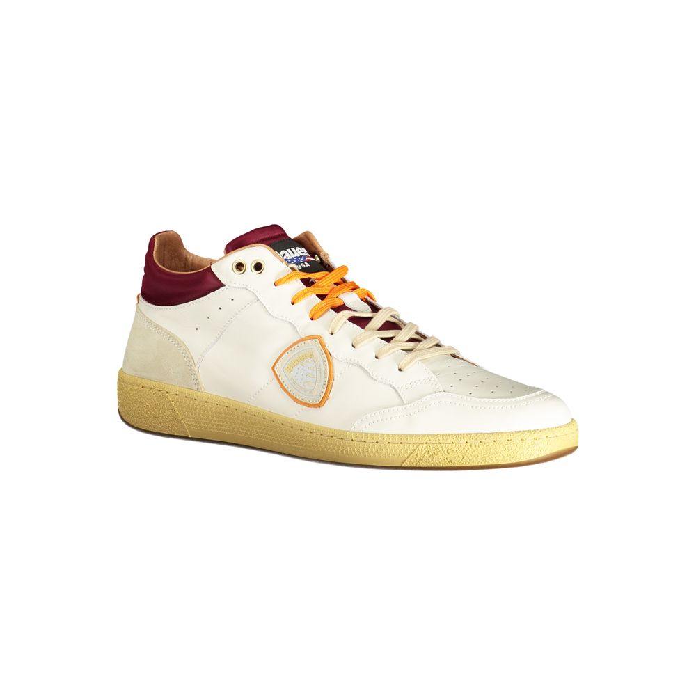 Blauer White Polyester Sneaker - Durable Sports Shoe