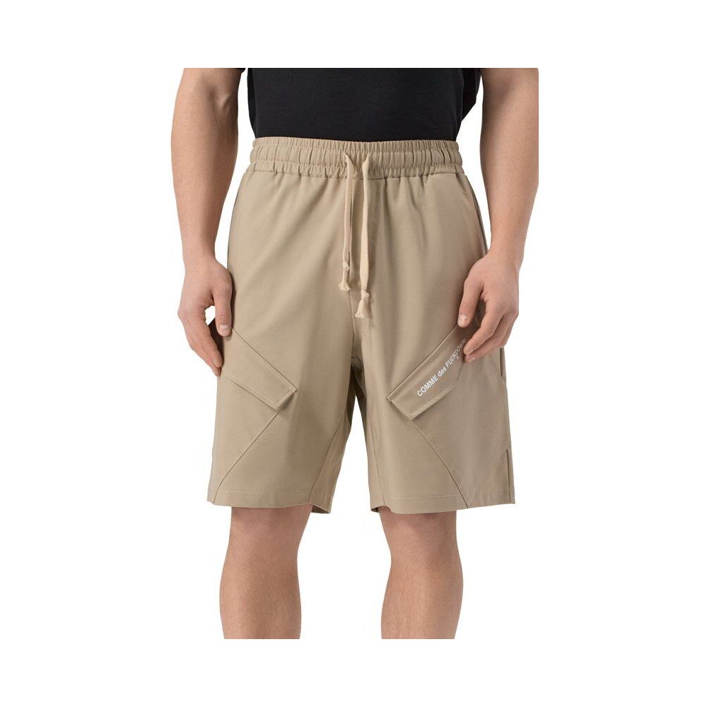 Comme Des Fuckdown Beige Cotton Shorts
