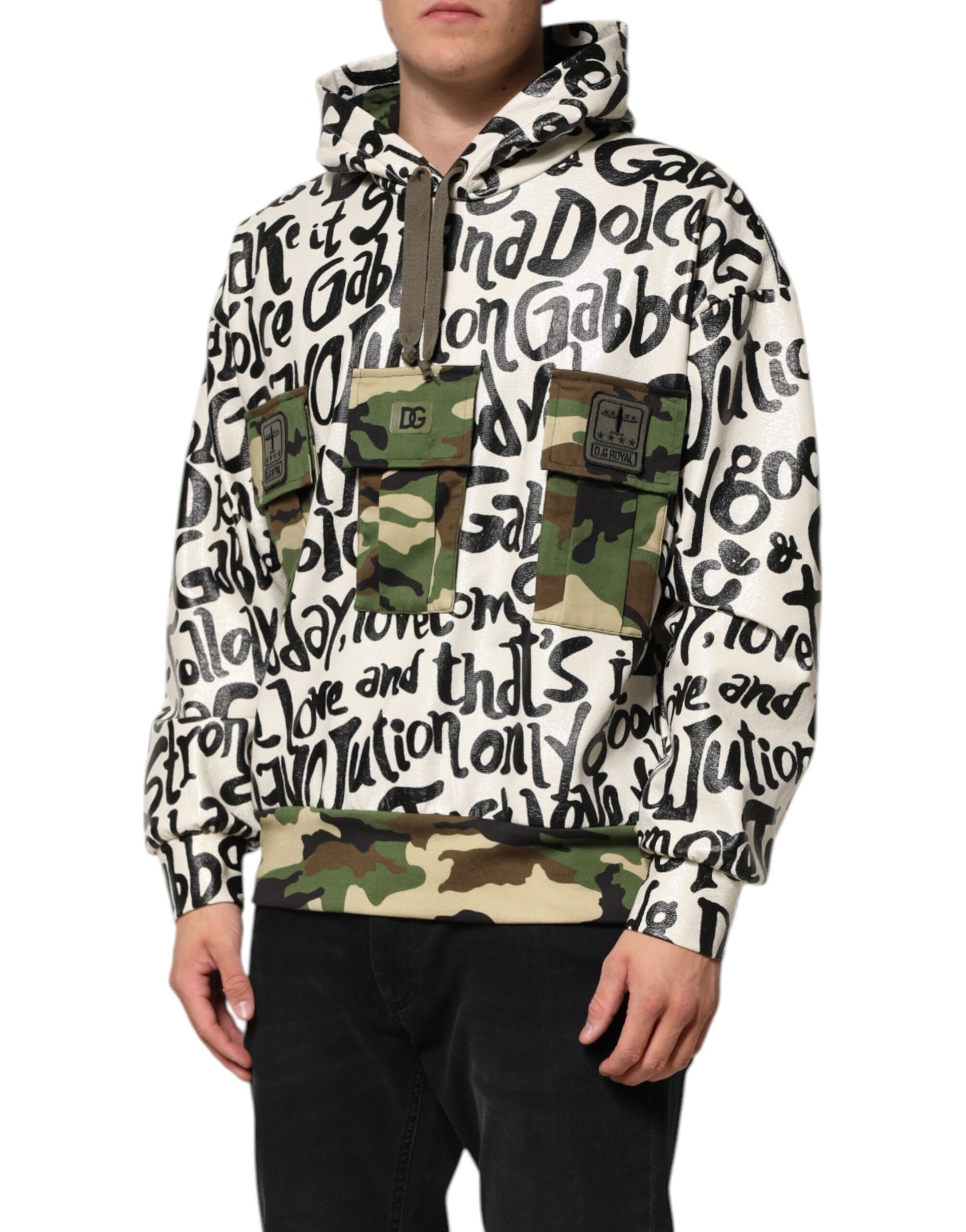 Dolce & Gabbana Multicolor Hooded DGMania Sweatshirt