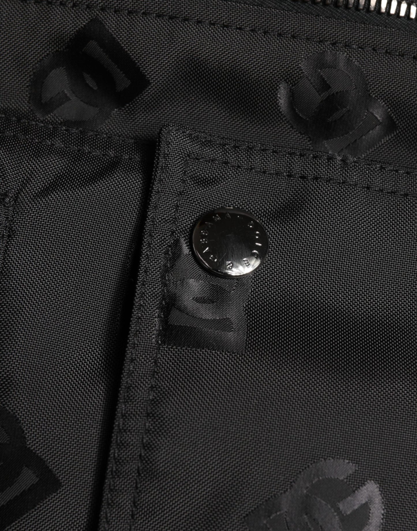 Dolce & Gabbana Black Cargo Windbreaker Logo Mania Jacket
