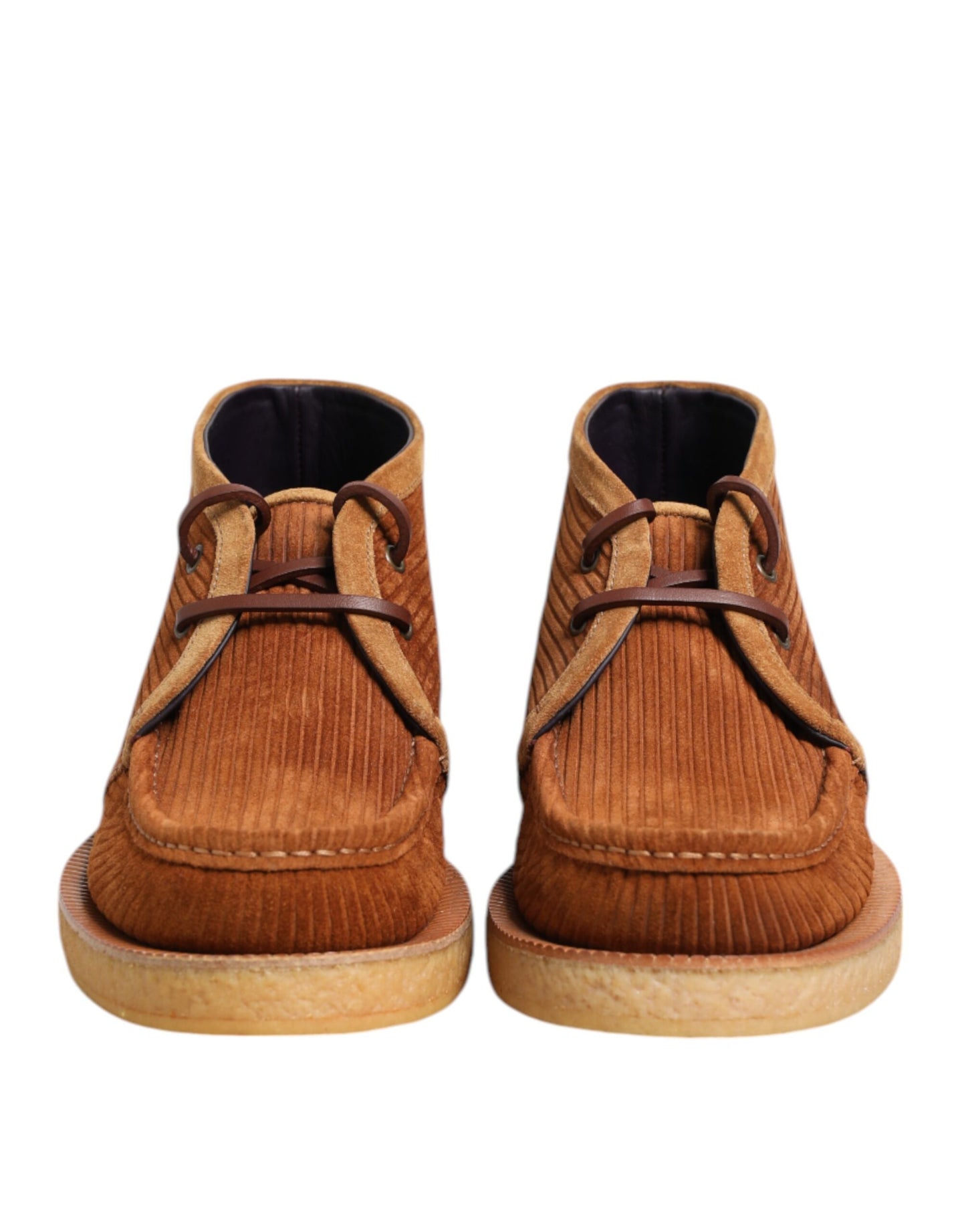 Dolce & Gabbana Brown Suede Nubuck Leather Desert Ankle Boots