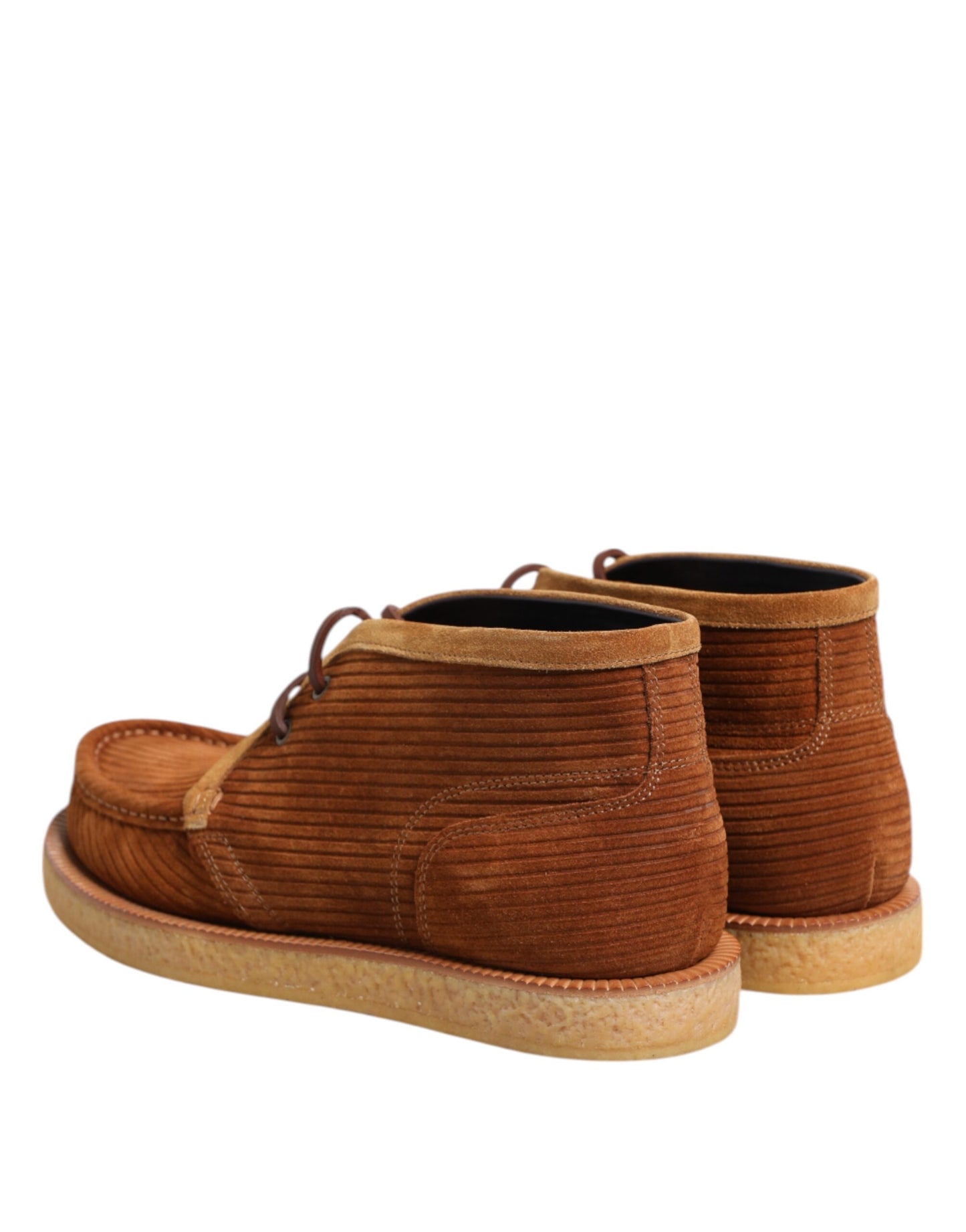 Dolce & Gabbana Brown Suede Nubuck Leather Desert Ankle Boots