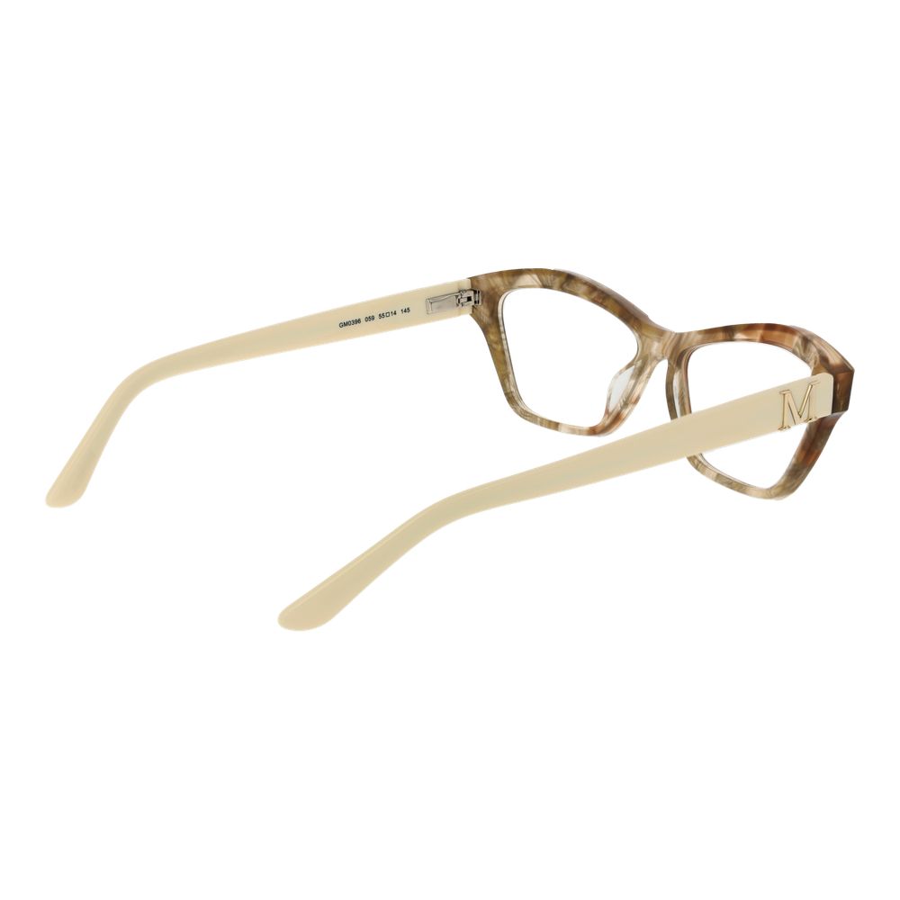 Marciano by Guess Women's Optical Glasses – Beige Cat Eye Frame, 55mm