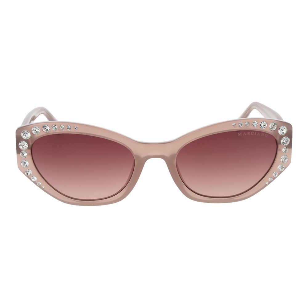 Marciano by Guess Women’s Sunglasses – Beige Oval Frame, Pink Gradient Lenses