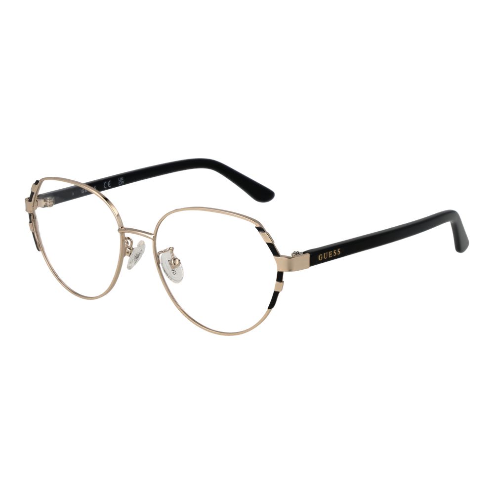 Guess Women’s Optical Frames – Gold Square Full-Rim, 53mm