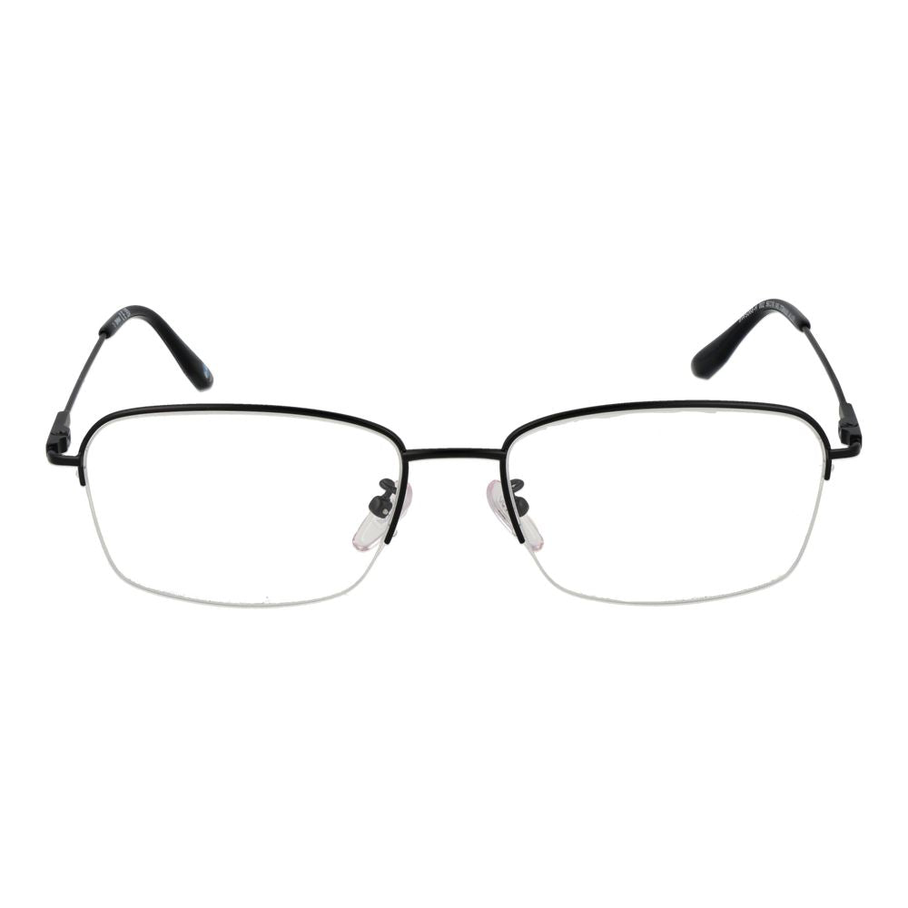 BMW Black Men’s Optical Glasses – Rectangle Titanium Frame